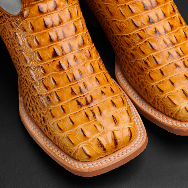 Honey Caiman Horn Back – Square Toe - Image 3
