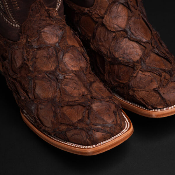 AUTHENTIC Brown Pirarucu – Square Toe - Image 3