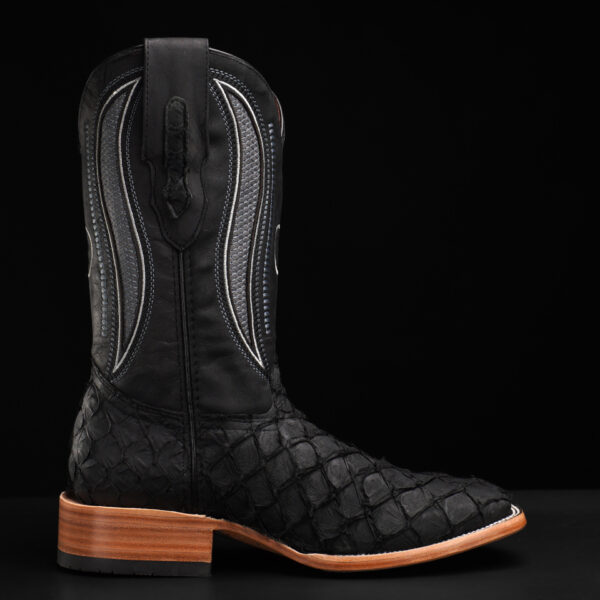 AUTHENTIC Black Pirarucu – Square Toe - Image 2