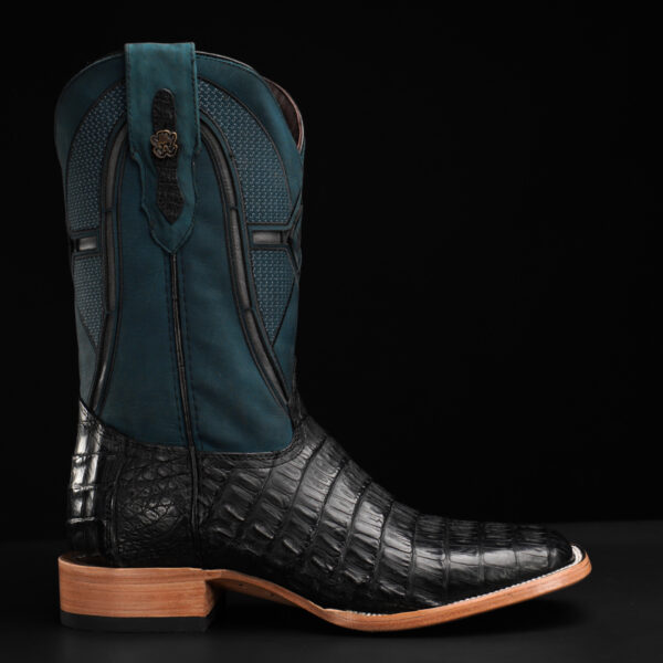 AUTHENTIC Black Caiman Belly – Square Toe - Image 2