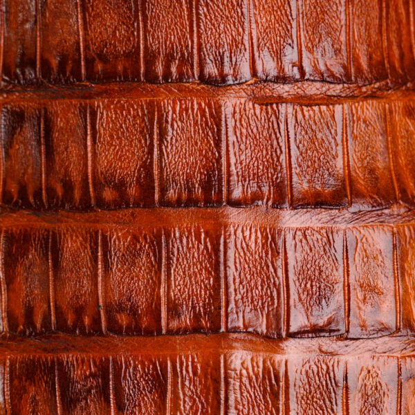 AUTHENTIC Cognac Caiman Belly – Square Toe - Image 4