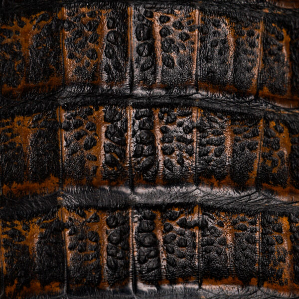 AUTHENTIC Rustic Brown Caiman Belly – Square Toe - Image 4