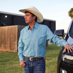 Aqua Western Shirt