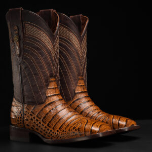 Honey Caiman Belly – Square Toe