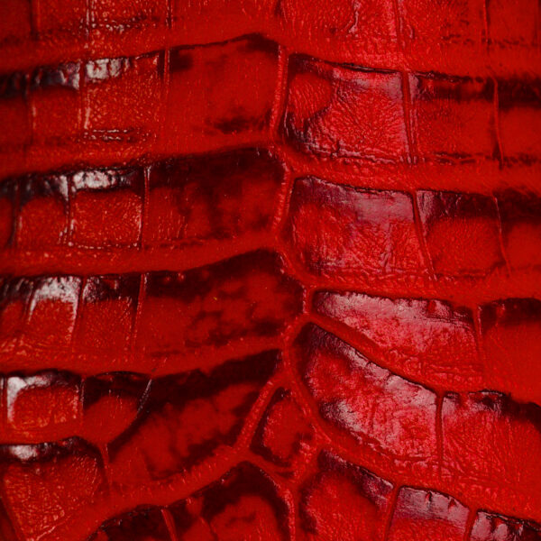 Red Caiman Belly – Square Toe - Image 4