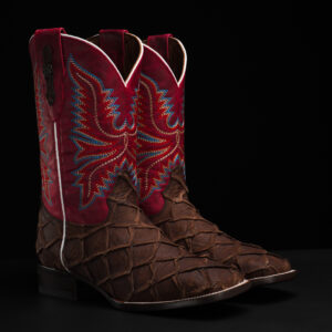 Matte Brown Pirarucu – Square Toe