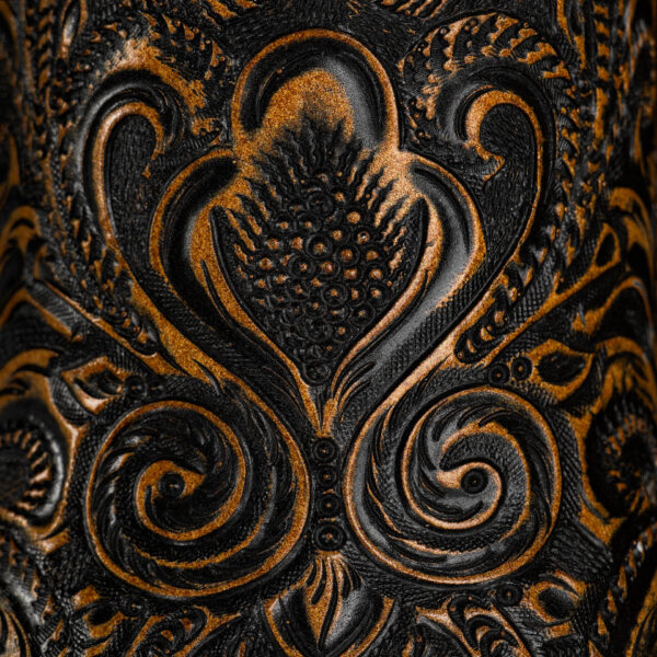 Tan Safari  Alfa Hand Tooled – Square Toe - Image 4
