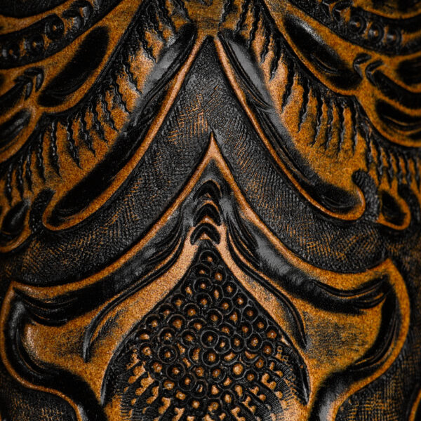 Tan Safari Hand Tooled – Square Toe - Image 4
