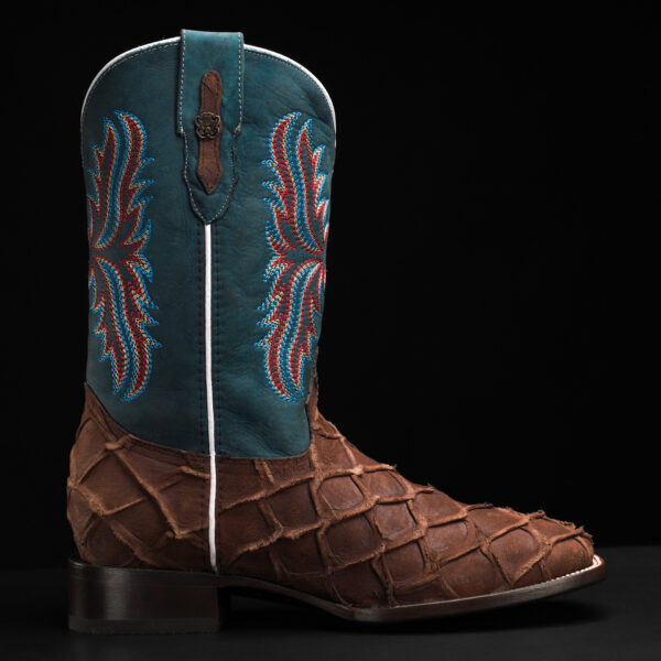 Matte Brown Pirarucu – Square Toe - Image 2