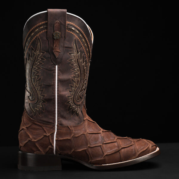 Matte Brown Pirarucu – Square Toe - Image 2