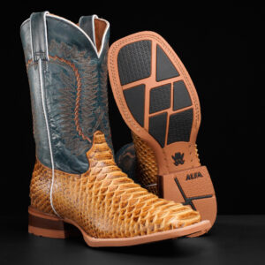 Tan Python – Square Toe