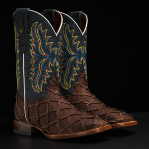 Matte Brown Pirarucu – Square Toe
