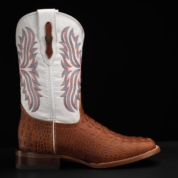 Matte Taupe Caiman Horn Back – Square Toe - Image 2