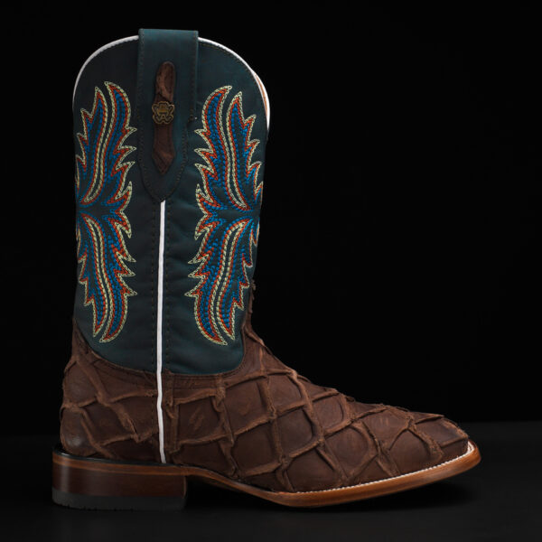Matte Brown Pirarucu – Square Toe - Image 2