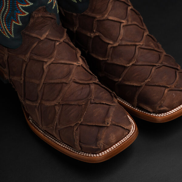 Matte Brown Pirarucu – Square Toe - Image 3