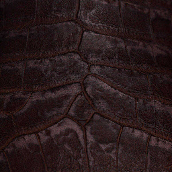 Matte Brown Caiman Belly - Square Toe - Image 4
