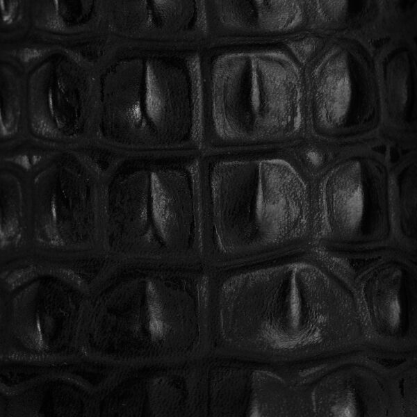 Black Caiman Horn Back - Square Toe - Image 4