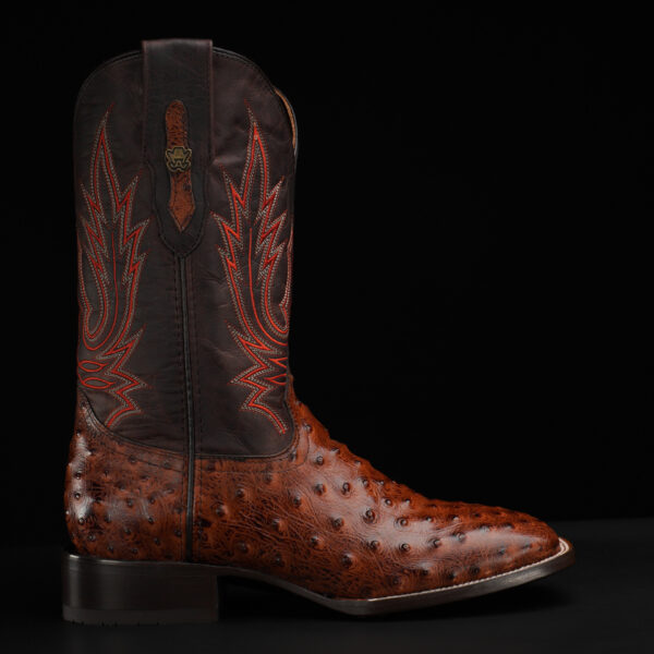Cognac Ostrich – Square Toe - Image 2
