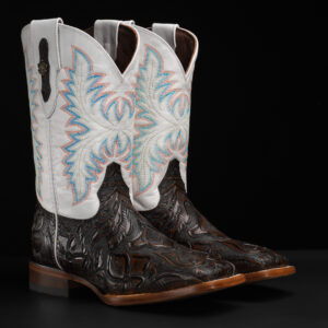 Brown Hand Tooled – Square Toe