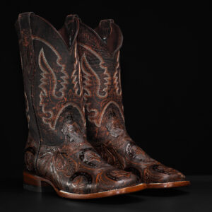 Brown Hand Tooled – Square Toe