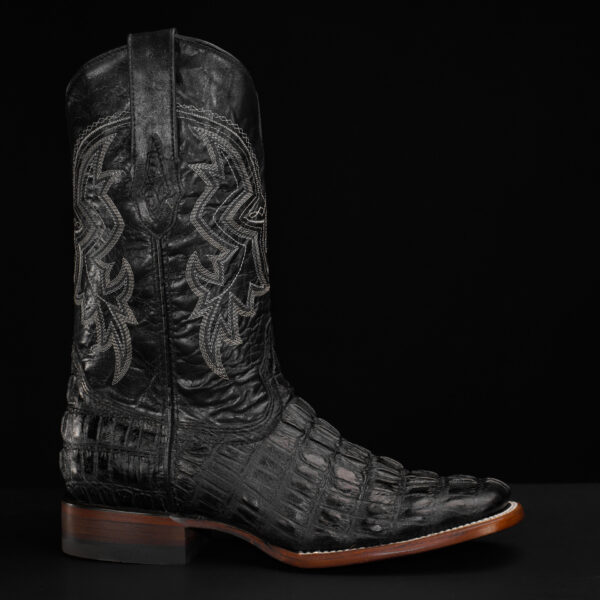 Black Caiman Tail – Square Toe - Image 2