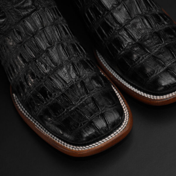Black Caiman Tail – Square Toe - Image 3