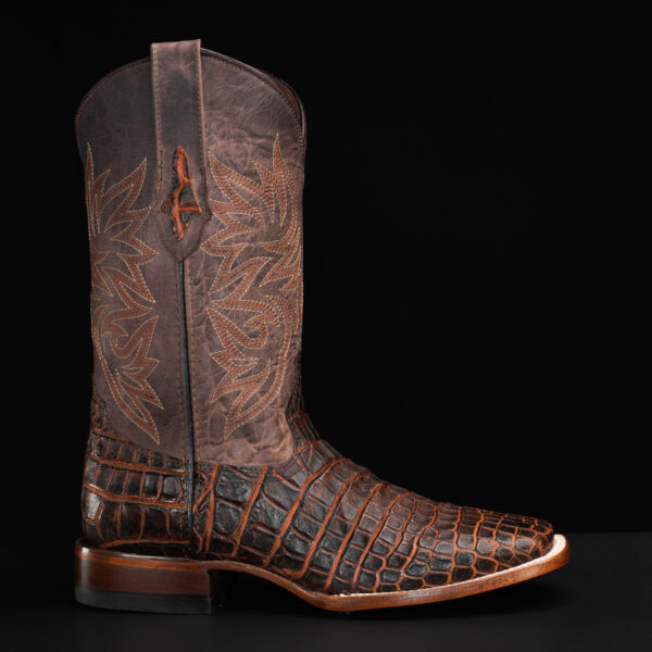 Rustic Cognac Alligator Belly – Square Toe - Image 3