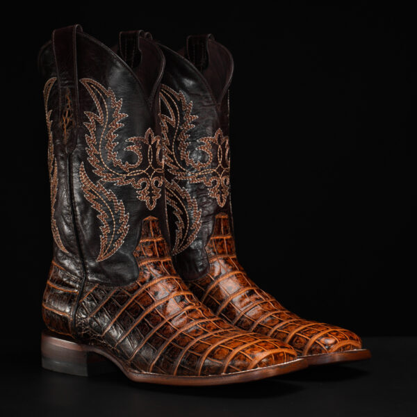 Honey Alligator Belly – Square Toe