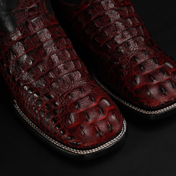 Cherry Caiman Neck – Square Toe - Image 3