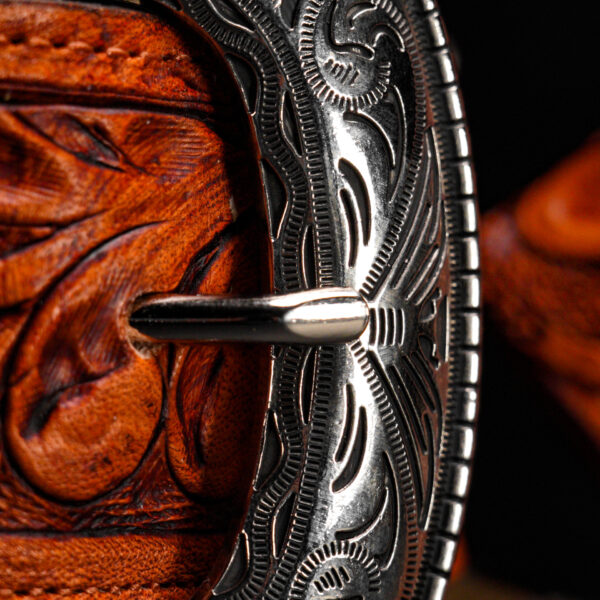 Genuine Mahogany Hand Tooled (Belt/Wallet) - Image 6