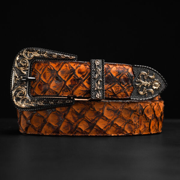 Genuine Honey Pirarucu Belt