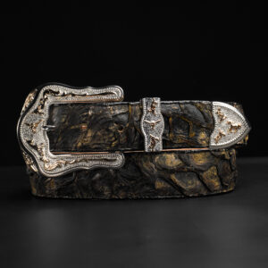 Genuine Rustic Sand Pirarucu Belt