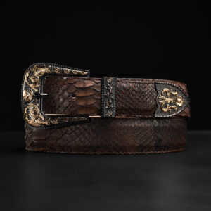 Genuine Brown Python Belt