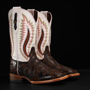 Brown Hand Tooled – Square Toe