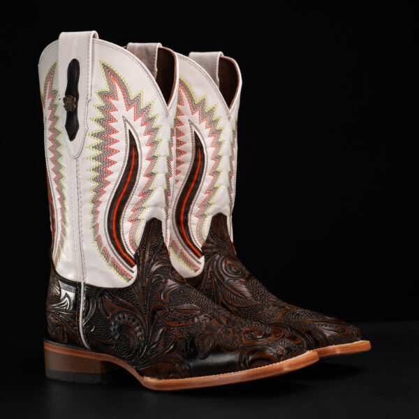 Brown Hand Tooled – Square Toe