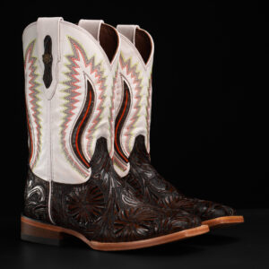 Brown Hand Tooled – Square Toe