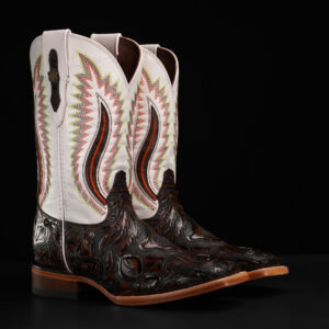 Brown Hand Tooled – Square Toe