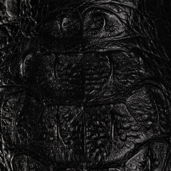 Black Caiman Neck - Square Toe - Image 4