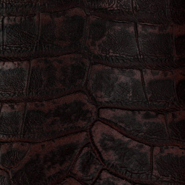 Matte Brown Caiman Belly - Square Toe - Image 4