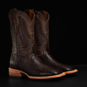 Brown Python – Square Toe