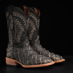 Gray Pirarucu – Square Toe