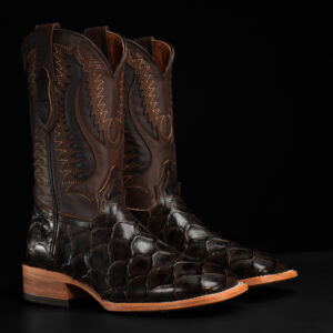 Brown Fish Scale – Square Toe