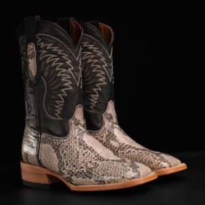 Natural Python Belly – Square Toe