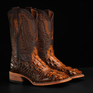 Honey Caiman Neck – Square Toe