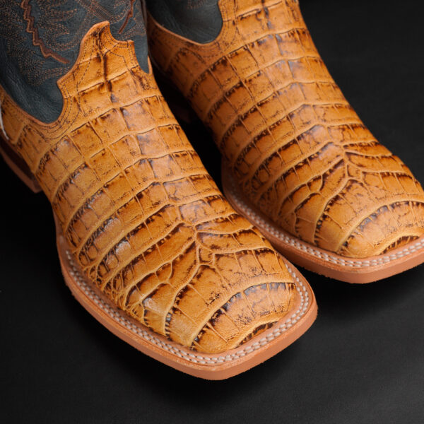 Tan Caiman Belly – Square Toe - Image 3