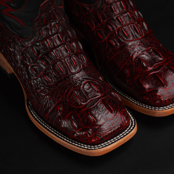 Cherry Caiman Neck – Square Toe - Image 3