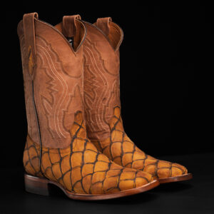 Matte Honey Fish Scale – Square Toe