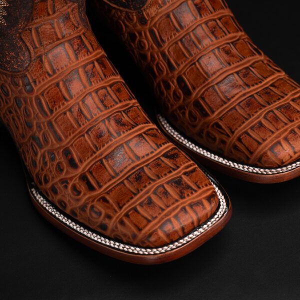 Cognac Alligator Belly – Square Toe - Image 2