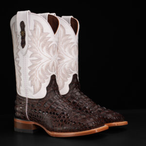 Brown Caiman Neck - Square Toe