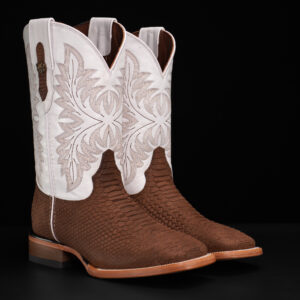 Matte Brown Python – Square Toe